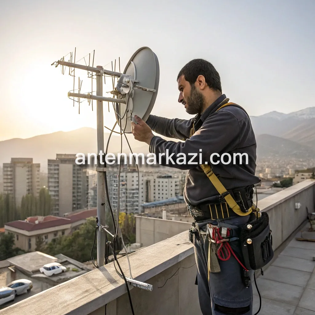 تاسیسات عرشیا خدمات نصب آنتن ثابت و گردان در شرق تهران حکیمیه