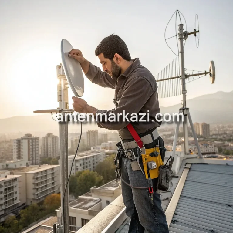 تاسیسات عرشیا خدمات نصب آنتن ثابت و گردان در شرق تهران پاسداران