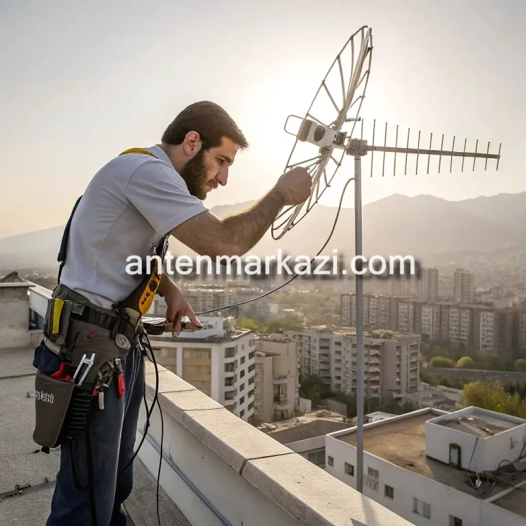 تاسیسات عرشیا خدمات نصب آنتن ثابت و گردان در شرق تهران کوهسار