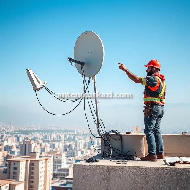 نصب آنتن ثابت در شرق تهران